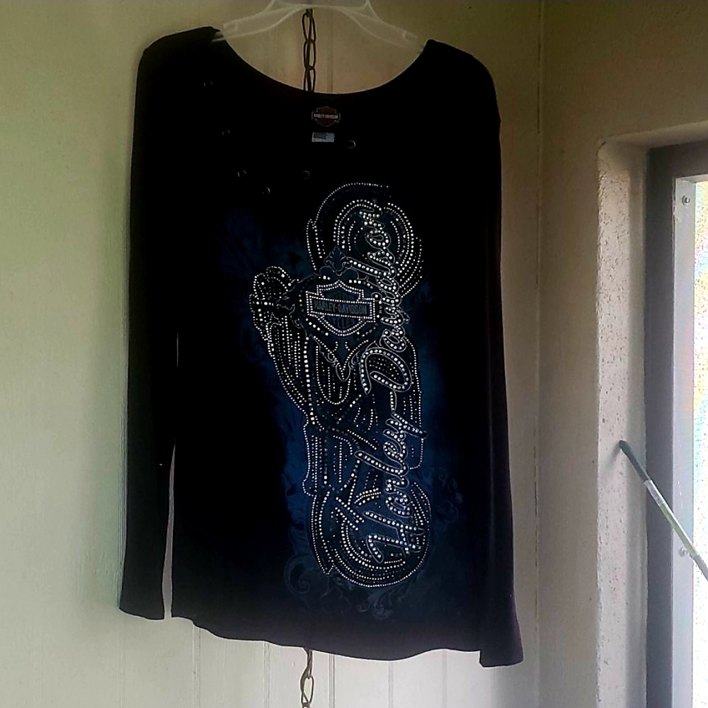 Asymmetrical neckline blingy NWOT sh…